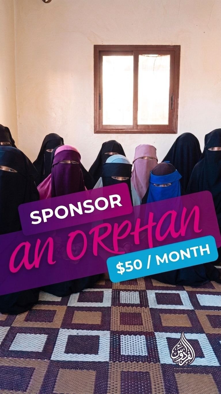Women and children gathered for sponsorship support
